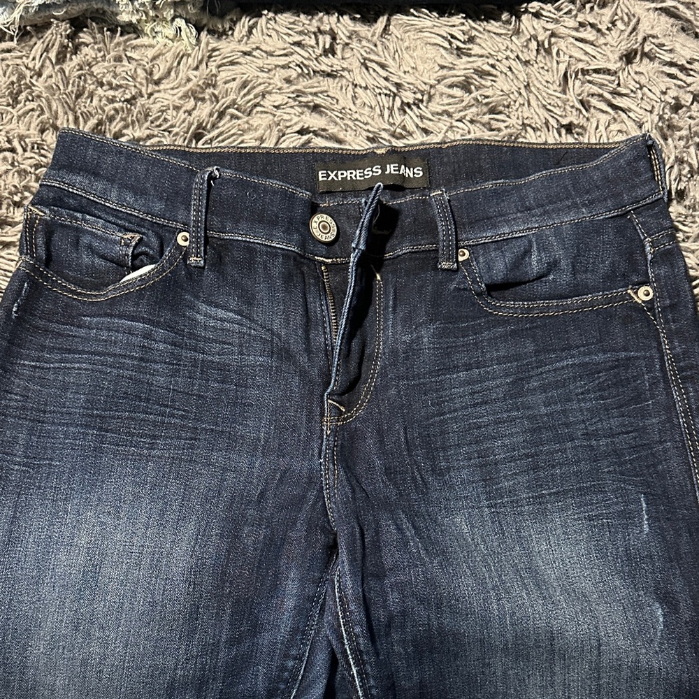 Express Women's Deep Indigo Jeans